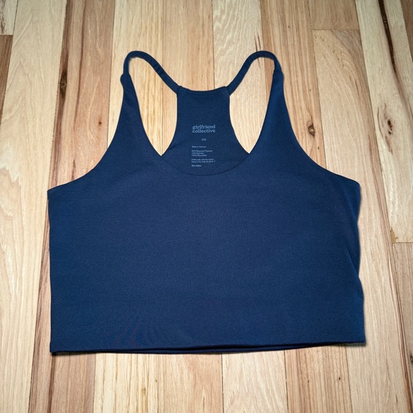 girlfriend collective Other - Girlfriend Collective Cleo Halter Bra Navy